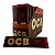 Caixa Seda Ocb Marrom Brown Slim + Piteira Ks Folha Marrom - Imagem 1