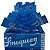 Caixa Seda Smoking Smoqueen Sapphire Folha Azul King Size C/ 50 - Imagem 1