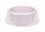 Comedouro Plastico Patinhas Medio Branco 1900Ml - Imagem 1