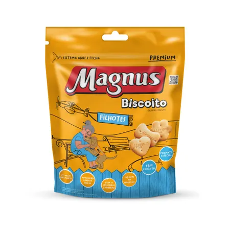 BISCOITO MAGNUS FILHOTES 250G - Imagem 1