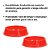 Comedouro para Gatos Cor Vermelho Capacidade 160ml Pet Star - Imagem 2