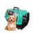 Caixa de Transporte Pets Nº 1 Verde Tiffany Porta Gradeada - Imagem 3