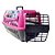 Caixa de Transporte para Pets Nº 1 Rosa com Porta Gradeada - Imagem 2