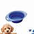 Comedouro de Silicone Retrátil Azul 500ml - Imagem 3