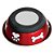 Comedouro Antiderrapante Inox para Cães e Gatos Vermelho 26cm - Imagem 3