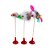 Brinquedo para Gatos Ratinho com Penas Coloridas e Fixador - Imagem 3