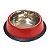Comedouro Inox Antiderrapante para Cães e Gatos 22cm Vermelho - Imagem 1