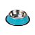 Comedouro Inox Antiderrapante para Cães e Gatos 18cm Azul - Imagem 1