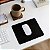 Mouse Pad 20x15cm Deskpad office em Couro Sintético Ergonômico Moderno - Preto - Imagem 1