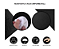 Mouse Pad 20x20cm Ergonômico Gamer em couro sintético Minimalista Resistente Slim - Preto - Imagem 4
