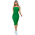Vestido Midi Tubinho Coladinho Tomara que Caia Bandeau Anarruga - CRISS VERDE - Imagem 3