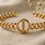 Bracelete Corrente com Zircônia Banhado a Ouro 18k - Imagem 1