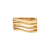 Anel Ondas Banhado a Ouro 18K - Imagem 2