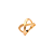 Anel X Liso e Cravejado Banhado a Ouro 18K - Imagem 2