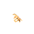 Piercing Fake Raio Banhado a Ouro 18K - Imagem 1
