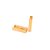 Brinco Argola Retangular G Banhado a Ouro 18K - Imagem 2