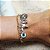 Pulseira Olhos Gregos e Elefante Banhada a Ouro 18K - Imagem 2