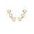 Brinco Ear Cuff com Gotas Zircônia - Imagem 2