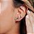 Brinco Ear Cuff com Gotas Zircônia - Imagem 1