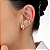 Ear Hook Ondas Douradas 18K - Imagem 1