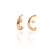 Brinco Ear Hook Liso Banhado a Ouro 18K - Imagem 2