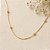 Colar Veneziana Com Bolinhas Banhado A Ouro 18K Tam 70Cm - Imagem 1