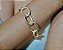 Pulseira elos ovais diamantados banhada a Ouro 18K - Imagem 2