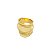 Anel largo ondas  banhado a ouro 18k - Imagem 3