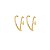 Brinco Minimalista "V" Ouro 18K - Imagem 1