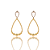 Brinco Esferas Banho Silver Gold - Imagem 2