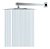 Ducha Chuveiro Slim Metal Cromado Com Braço De 40cm Gás - Imagem 1