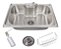 Cuba De Cozinha Inox Quadrada 50x40 De Embutir Para Pia Mesa E Bancada Sowshop SOW73 Aço Escovado - Imagem 1