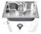 Cuba De Cozinha Inox Quadrada 50x40 De Embutir Para Pia Mesa E Bancada Sowshop SOW73 Aço Escovado - Imagem 6