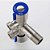Torneira Registro T Duas Saídas De Água Inox Válvula Duplo Sowshop - Imagem 6