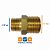 União 1/2 Bsp x 3/8 Npt Latão Hidráulica Gás Sowshop - Imagem 3
