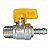 Mini Registro Esfera de Gas 1/2M x BM - Reto Hidráulica Gás Sowshop - Imagem 1