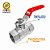 Registro de Esfera Alavanca 1" fxf Vermelha Sowshop - Imagem 3