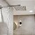 Ducha Chuveirão Cromada Quadrada Inox 20x20 Moderno Inox Acabamento Brilhante Cor Prateado - Imagem 3