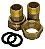 Kit 2 Conexões Latão Forjado para Hidrômetro de 1'' - TUBET 1"F x 3/4M Sowshop - Imagem 3