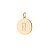 Pingente medalha de letra - Imagem 1