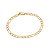 Pulseira de elo liso batido - Imagem 1