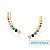 Brinco Ear cuff colorido - Imagem 1