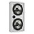 Loud AL5 120 - Par de Caixas Acústicas Externas Mini Coluna em Alumínio Extrudado All Weather 120W Branco - Imagem 2