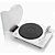 Toca-discos Analógico Hi-Fi Premium Denon DP-400 com pré-amplificador Phono Integrado 33 1/3, 45 e 78 RPM Branco - Imagem 4