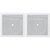 Par de Arandelas de Embutir JBL 6FR1Q com Woofer 6" Full Range 50W RMS Quadrada Branca - Imagem 4