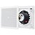 Par de Arandelas de Embutir JBL 6FR1Q com Woofer 6" Full Range 50W RMS Quadrada Branca - Imagem 1