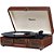 Vitrola Raveo Sonetto Vintage Brown Toca Discos Bluetooth USB que reproduz e grava Bivolt - Imagem 1