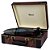 Vitrola Raveo Volare Toca-Discos USB Reproduz e Grava 33 1/3, 45 e 78 RPM Marrom Bivolt - Imagem 2