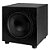 Subwoofer Ativo Elac SUB1020-BK Classe AB Driver 10" Pol.  Bass Reflex 120W Preto 127v - Imagem 1