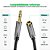 Extensor de Cabo de Áudio Auxiliar Ugreen 3.5mm Macho para Fêmea 5 Metros Preto - Imagem 7